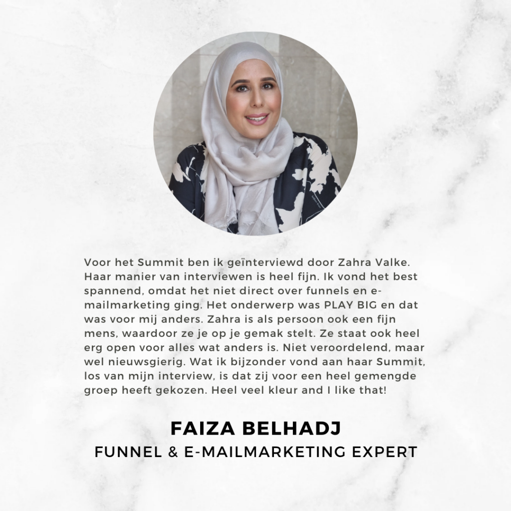 Review Faiza Belhadj